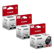【蝦皮直營】Canon PG-740XL 原廠黑色高容量墨水匣組合(3黑) 廠商直送