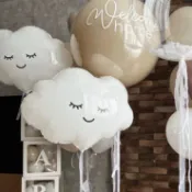 最快隔日到店 雲朵造型氣球 生日氣球佈置 兒童生日氣球 生日佈置 慶生佈置 慶生氣球 生日快樂氣球 派對布置