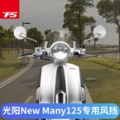 寓偉 適用於光陽NEW MANY 125 改裝擋風玻璃前風擋前擋風板護胸擋雨板