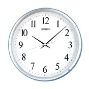 【SEIKO 精工】輕盈感空氣色彩指針壁掛鐘QXA378-藍框/紫框(SEIKO、掛鐘、日本原廠機芯、靜音指針)
