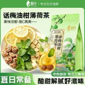新品上市 果茶 冷泡茶話梅油柑檸檬薄荷茶清爽解渴養生茶凍幹油柑三角包夏季冷泡水果茶