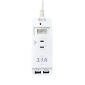 宏華資訊廣場 日亞 C-08L 1開3插2P 高溫斷電 USB 電源延長線 1.8M (現貨)