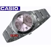 附發票 台灣卡西歐公司貨【時間光廊】CASIO 卡西歐 LTP-1241D-4A 時尚淑女錶(粉色)