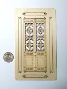 【袖珍屋】中式活動門/窗M-18(娃娃屋、模型專用)(DIY材料包)(E0781A0126)