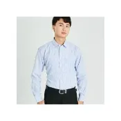 【WEISHTON】FS499E 韓版修身抗皺襯衫-長袖-藍底藍條紋、w24 男襯衫 白襯衫 商