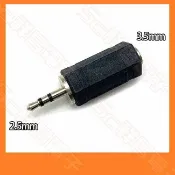 【祥昌電子】2.5mm 轉 3.5mm 立體聲 2.5公 轉 3.5母 轉接頭 音源轉接頭 音訊轉換頭 (單個)