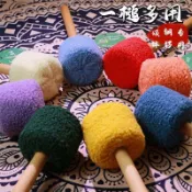 騰達百貨 快速出貨【現貨速發】FOL敲棒羊毛銅鑼鼓錘頌缽棒彩色音缽棒音療音樂會手持大號鼓槌棒
