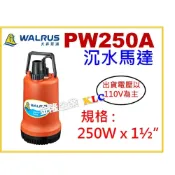 (店+)【天隆五金】大井 PW250A 出口1-1/2吋 沉水泵浦 水龜 沉水幫浦 馬達 清水用