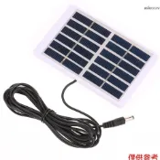 1.2W 6V 多晶太陽能電池板層壓帶板塑膠邊框DC接口3M線