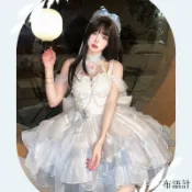 天鵝湖連衣裙 千金感 純欲風 公主小禮服 蓬蓬裙子 Lolita裙 唯美