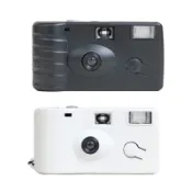 【墊腳石】*The Boston Film 波士頓相機 Fun Camera 輕拍潮影 一次性帶閃光 底片相機即可拍-貝殼白/曜石黑