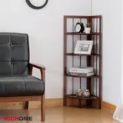 RICHOME【售完為止】雅莉竹製四層架(角落架)(防潑水) 置物架 收納架 層架 角落架 四層架 SH560