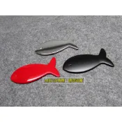 fish 可愛 魚 造型 年年有餘 創意 改裝 金屬 車貼 尾門貼 裝飾貼 車身貼 隨意貼 立體設計 烤漆工藝 專用背膠