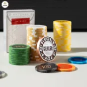 德州籌碼套裝粘土高顏值無面值棋牌室牌高端代幣賽事專用 py6264