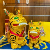 【旗山天后宮】金虎爺存錢筒｜湄洲媽祖  金虎爺 虎將軍 招財進寶  砲虎將軍 存錢筒 送禮 虎爺公仔 保庇 撲滿