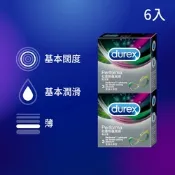 Durex 杜蕾斯-飆風碼保險套(3入/盒)*2盒(超值2盒共6入)