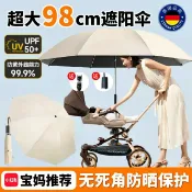 喜挖2店 三折嬰兒車遮陽傘戶外兒童成人加大折疊防曬太陽傘手推車雨傘