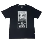 MLB-洋基隊LOGO大圖純棉短T-黑(5830240-900)