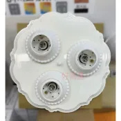 (店+)好商量 ~白玉三燈 白玉五燈 E27 美術燈 吸頂燈  白玉5燈 白玉3燈 白玉燈