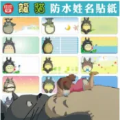 印印王  龍貓~彩色防水姓名貼
