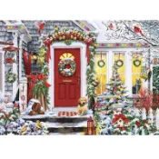 現貨美國Vermont Christmas Company  Winter Welcome 1000片聖誕節拼圖