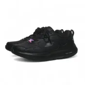 (店+)【SKECHERS】SKECHERS 休閒鞋 DISTANCE WALKER 全黑 皮革 健走鞋 女 124926WBBK