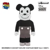 ~熊貓熊~全新 Bearbrick 1000% 迪士尼 Mickey 米奇 米老鼠 Vintage B&W Ver.