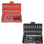 (店+)【好物臻選】專業維修46件套工具組機車維修工具/工具組/套筒螺絲/起子套筒組