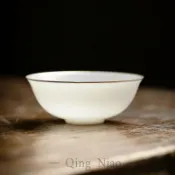 喜挖2店 德化白瓷品茗杯簡約中式茶杯家用手工薄胎聞香杯單杯功夫茶具茶盞