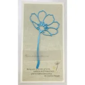 【品味書籤】大波斯菊Cosmos Flower Bookmark-琉藍◆現貨◆Desk+1鈑研精工