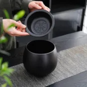 🔥臺灣出貨🔥陶瓷大號茶渣缸家用桌面水盂建水茶水缸廢水桶功夫茶配茶洗杯零配ASNX