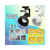 (店+)現貨免運×快速出貨▸E27 大喇叭軌道燈∣角度可調∣廣角照明∣LED燈泡∣高光∣E27燈泡∣裝飾燈∣軌道條∣復古型