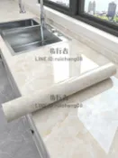 壁貼 防油貼紙防水自粘墻紙櫥柜桌面瓷磚灶臺大理石貼膜臺面保護膜【步行者戶外生活館】