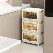 (店+)【FL 生活+】超值3入組25公升上掀式可疊加斜口磁吸收納箱整理箱 收納盒 置物箱 置物盒 掀蓋式 上掀式 可疊加