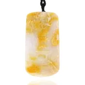 【喜緣玉品】天然A貨翡翠 金紫雙輝 神龍環天 龍騰盛世 玉珮(直)