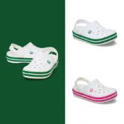 Crocs 卡駱馳 (童鞋) 卡駱班小童克駱格-白/桃粉色 207005-6WU_洞洞鞋