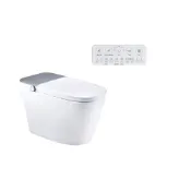 (店+)【CAESAR 凱撒衛浴】功能顯示螢幕AI智能感應 瞬熱式 CA1392 自動掀蓋 噴射虹吸龍捲式  腳觸掀蓋 / 沖水 管距30公分