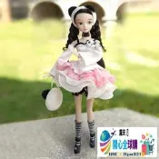 開心全球購✨可兒十七周年小熊貓娃娃時尚夢幻換裝公主洋娃娃女孩人偶玩具6167