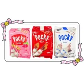 零食雜貨小舖🌟（即期良品）pocky 百奇 草莓棒分享包（粉）72g巧克力分享包（紅）81g牛奶餅乾分享包（白）99g