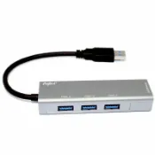 頂尖總務 fujiei USB 3.0 to USB 3.0 HUB x 3+仟兆網卡(1000Mb)鋁殼