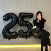 巨大的 32 英寸黑色數字氣球 0-9 大號氦鋁箔氣球嬰兒送禮週年生日聚會婚禮派對氣球