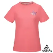 【ATUNAS 歐都納】女款POLARTEC POWER DRY短袖T恤A1TS2504W珊瑚粉/排汗/抗臭/透氣/銀離子