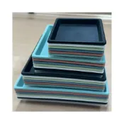 (店+)正方形底盤 托盤 方形水盤 經典色底盤 莫蘭迪色底盤 彩色水盤 塑膠底盤 接水盤 底盤