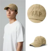 (店+)水洗刷舊 GAP 鴨舌帽 刺繡logo 老帽 男女皆可 帽子 純棉 配件@1737