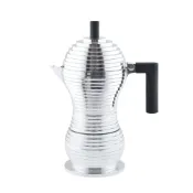 (店+)【ALESSI】Pulcina 小雞義式摩卡壺 6人份 黑手把 平輸品咖啡壺 入厝禮