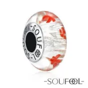 現貨＊SOUFEEL (PANDORA通用) 索菲爾 925 純銀 串珠  琉珠系列 冬梅琉璃珠Charm