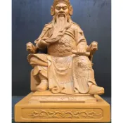 〔修緣佛像文物館〕1尺6關聖帝君 關公 神明 神尊 神像 頂級梢楠木雕刻