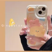 小熊奶酪支架適用iphone13pro max蘋果12手機殼11可愛xr女xs網紅x