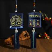 🌟臺灣熱賣🌟化五黃二黑中國刺繡隨身香包掛件空袋平安車載定製香囊袋子 香包 香囊 福袋 香包袋 平安福袋 香氛袋飾品福