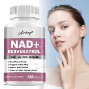Airboy Nad+ 1200 毫克 + 白藜蘆醇 300 毫克補充劑，美國原裝進口，素食膠囊，60/120粒